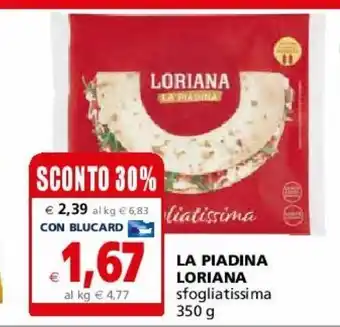 La piadina loriana