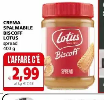 Il Gigante Crema spalmabile biscoff lotus 400 g offerta
