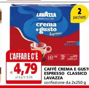 Il Gigante Caffè crema e gusto espresso classico lavazza offerta