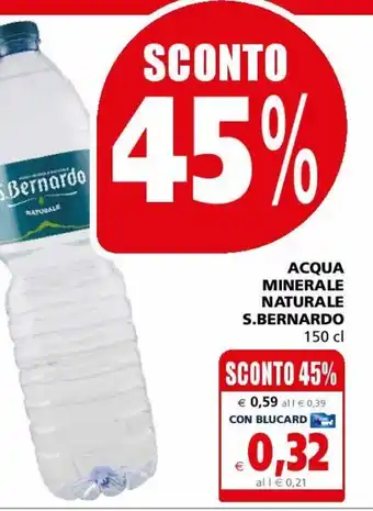Il Gigante Acqua minerale naturale san benedetto 150 cl offerta