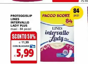 Proteggi-slip lines intervallo lady plus 84 pezzi
