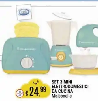 Il Gigante Set 3 mini elettrodomestici da cucina offerta
