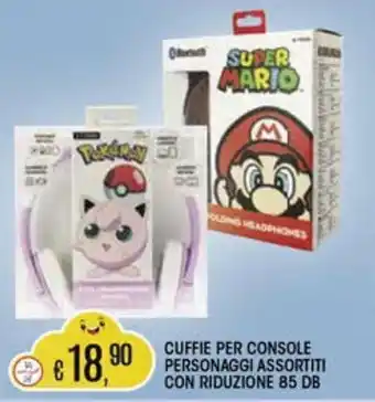 Il Gigante Cuffie per console personaggi assortiti con riduzione 85 d8 offerta