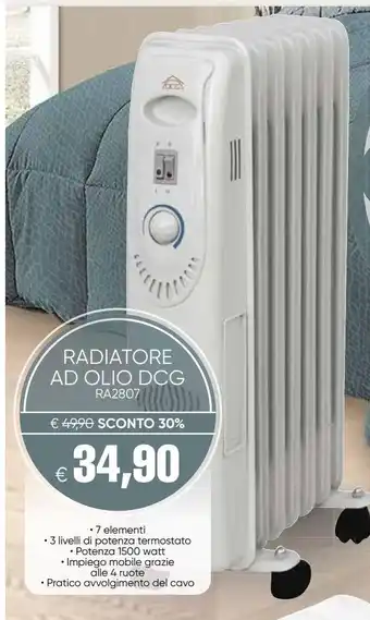 Il Gigante Radiatore ad olio dcg offerta