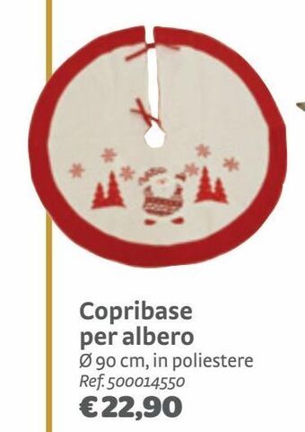 Copribase per albero 90 cm, in poliestere