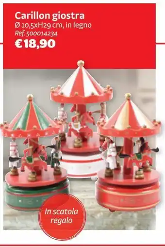 Bricocenter Carillon giostra 10,5xh29 cm, in legno offerta
