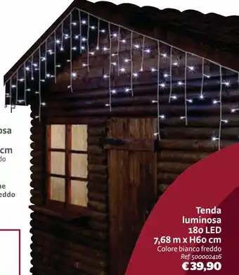 Tenda luminosa 180 led