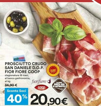 Coop Prosciutto Crudo San Daniele Dop offerta