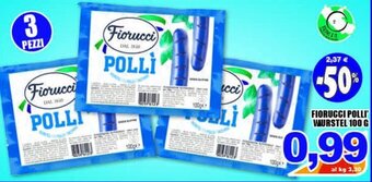 Sacoph Fiorucci Polli' Würstel 100 g offerta
