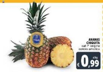 Deco Supermercati Ananas Chiquita offerta