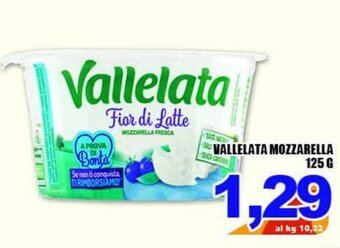 Sacoph Vallelata Mozzarella 125 g offerta