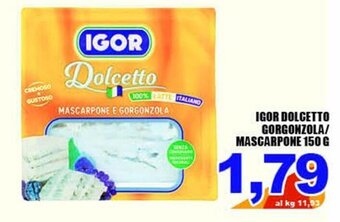 Igor Dolcetto Gorgonzola/Mascarpone 150 g