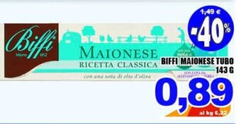 Sacoph Biffi Maionese Tubo 143 g offerta