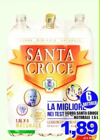 Sacoph Santa Croce Acqua naturale 1,5 L offerta