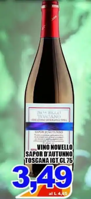 Sacoph Novello Vino Sapor d'Autunno Toscana IGT 75 cl offerta