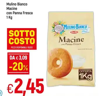 Galassia Barilla Mulino Bianco Macine con Panna Fresca 1 Kg offerta