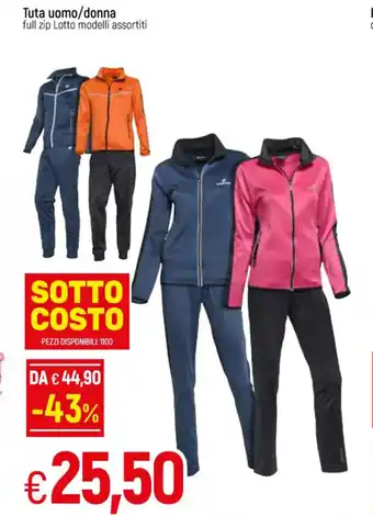Galassia Tuta uomo/donna offerta