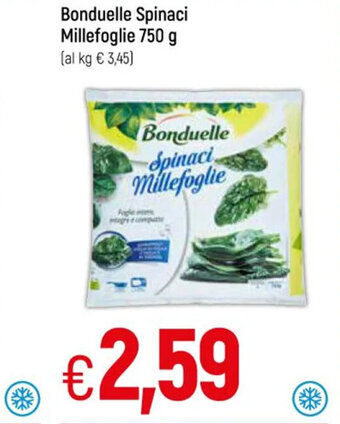 Galassia Bonduelle Spinaci Millefoglie 750 g offerta