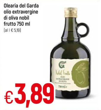 Galassia Olearia del Garda olio extravergine di oliva nobil frutto 750 ml offerta