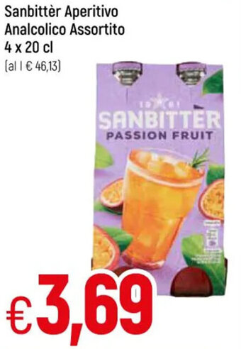 Galassia Sanbitter Aperitivo Analcolico Assortito 4 x 20 cl offerta