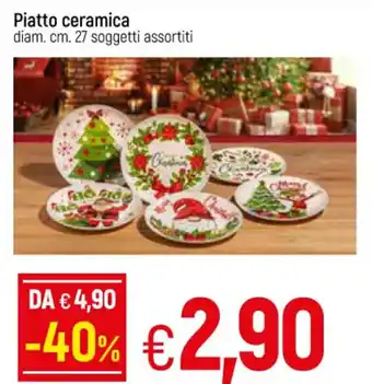 Piatto ceramica cm. 27