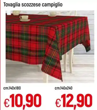 Galassia Tovaglia scozzese campiglio cm.140x240 offerta
