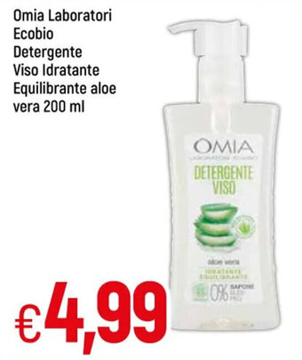 Galassia Omia Laboratori Ecobio Detergente Viso Idratante Equilibrante aloe vera 200 ml offerta