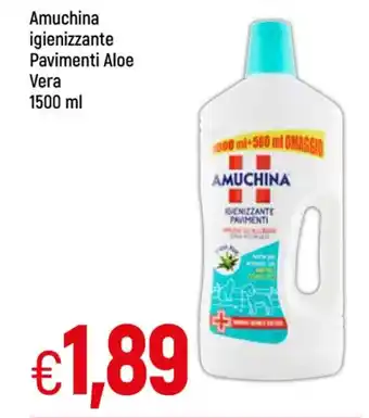 Galassia Amuchina Igienizzante Pavimenti Aloe Vera 1500 ml offerta