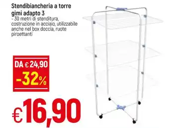Galassia Stendibiancheria a torre gimi adapto 3 30 metri offerta