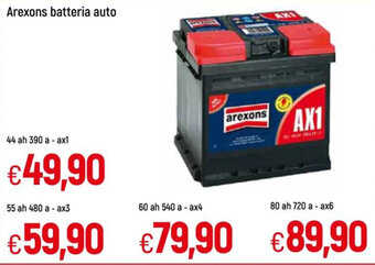 Galassia Arexons batteria auto 44 ah 390 a - ax1 offerta