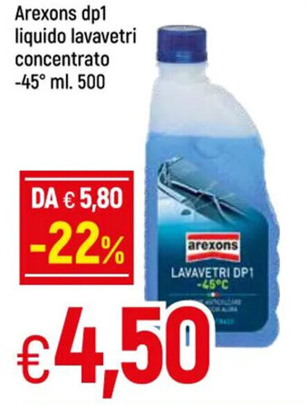 Galassia Arexons dp1 liquido lavavetri concentrato -45° 500 ml. offerta