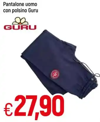 Galassia Guru Pantalone uomo con polsino offerta