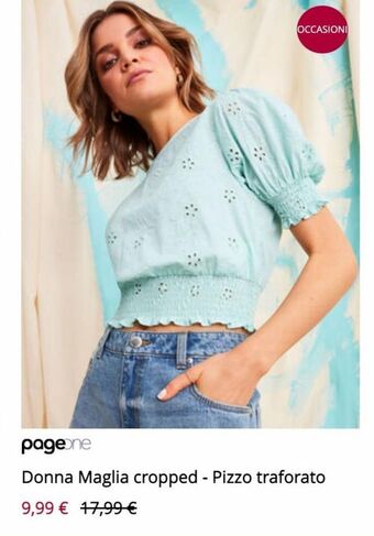 Donna maglia cropped