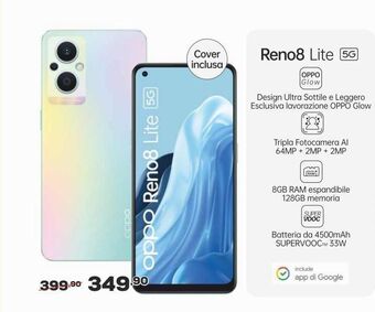 Euronics Smartphone reno 8 lite 5 g offerta