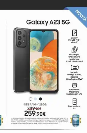 Euronics Smartphone samsung galaxy a23 5 g offerta
