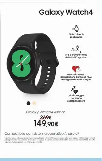 Smartwatch samsung galaxy watch 4