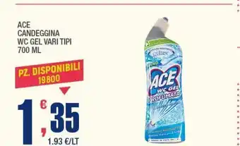 Splendidi e Splendenti Candeggina ace 700ml offerta
