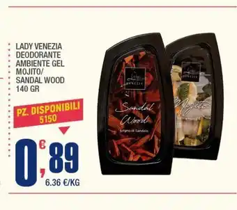 Splendidi e Splendenti Lady venezia deodorante 140gr offerta