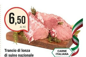 Supermercati Gulliver Trancio Di Lonza Di Suino Nazionale offerta