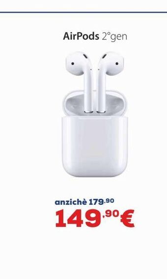 Euronics Airpods 2 gen offerta