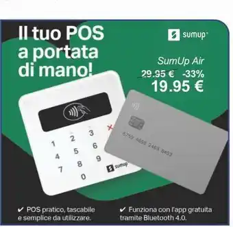 Euronics Il tuo pos a portata di mano sumup air offerta