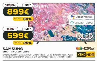 Euronics Smart tv qled - q60b samsung offerta