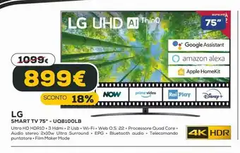 Euronics Smart tv lg - uq8100lg offerta