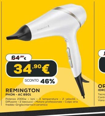 Euronics Remington phon - ac8901 offerta