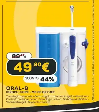 Euronics Idropulitrici oral b - md 20oxyjet offerta