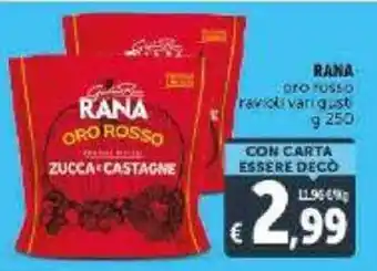 Deco Supermercati Rana oro rosso varioli vari gusti g 250 offerta