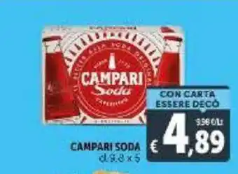 Deco Supermercati Campari Soda cl 0,8 x 5 offerta