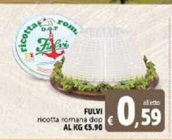 Deco Supermercati Fulvi ricotta romana dop offerta