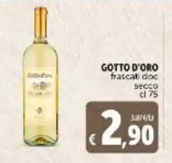 Deco Supermercati Gotto D'Oro frascati doc secco cl 75 offerta