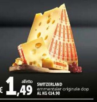 Deco Supermercati Switzerland emmentaler originale dop offerta